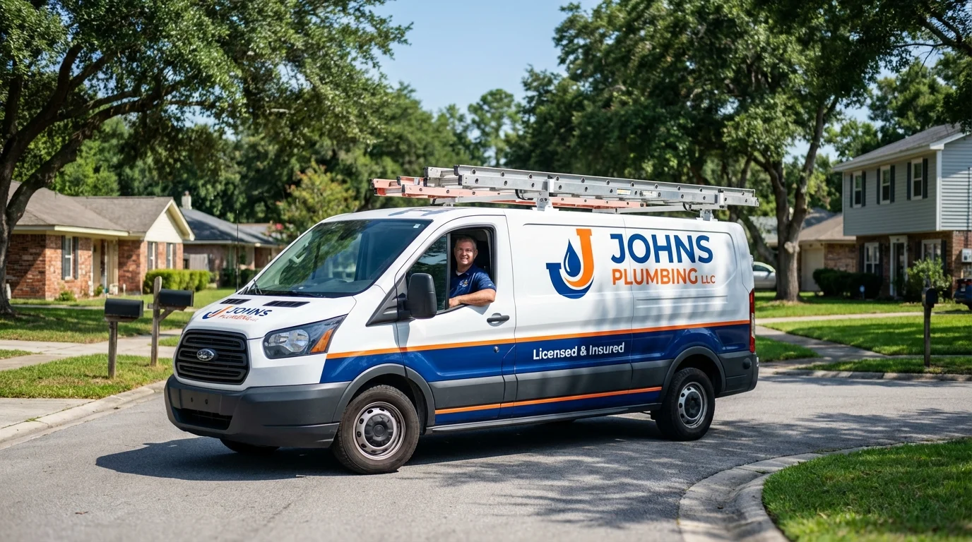 Johns Plumbing LLC service van in Niwot, CO